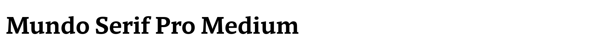 Mundo Serif Pro Medium image